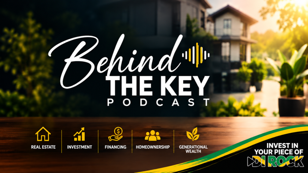 Behind the Key Podcast artwork: real estate, investment, financing, homeownership and generational wealth
